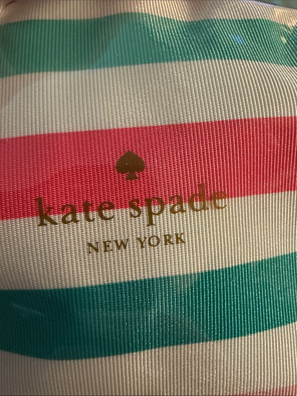 ♠️ Kate Spade Bundle Striped Plush Grip Socks, eos lip care, cosmetic bag. New! - Picture 6 of 7